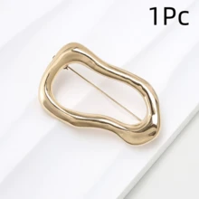 1Pc/2/3Pcs Vintage Geometric Asymmetric Shape Brooch, European And American Style Suitable For Party, Banquet, Vacation, Daily Wear, Suit And Coat Decoration - Multicolor - View 20