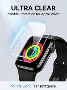 UGREEN Compatible With IWatch, Apple Watch Screen Protector, Full-Screen Anti-Drop Protective Film - Clear - View 1