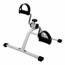 Mini Bicicleta Ergométrica Portátil Para Pernas E Braços Fisioterapia Academia Em Casa Ajustável - Branco - Visão 11