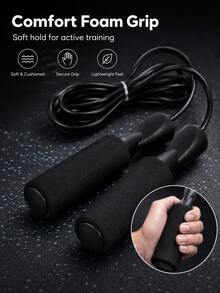 Adjustable Jump Rope, Unisex, Suitable For Aerobic Fitness And Gym Training, PVC Material With Foam Handles, Lightweight And Fast, Ideal For Outdoor Fitness, Sports Training And Competition - Multicolor - View 11