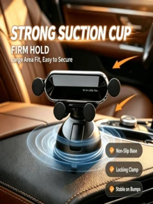 Universal Car Phone Holder - Multi-Functional Dashboard Suction Cup Mount, Gravity Auto-Clamping, Shock-Proof & Stable, Foldable Design, Easy Installation & Convenient Use, With Cute "Hi, I'm Baby" Text, Suitable For Navigation, Applicable To Car, Home, Office And Other Places, Essential Gift For All Drivers, Especially Suitable As A Gift For Women, Car Accessories - Upgraded Version - View 8