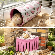 Hamster And Guinea Pig Tunnel, Small Pet Tunnel And Pipe, Soft Wool Small Animal Tunnel Tube And Mat As Well As Corner Hideout Cage Accessories, Suitable For Guinea Pigs, Rabbits, Ferrets, Chinchillas, Hedgehogs, Etc. - View 54