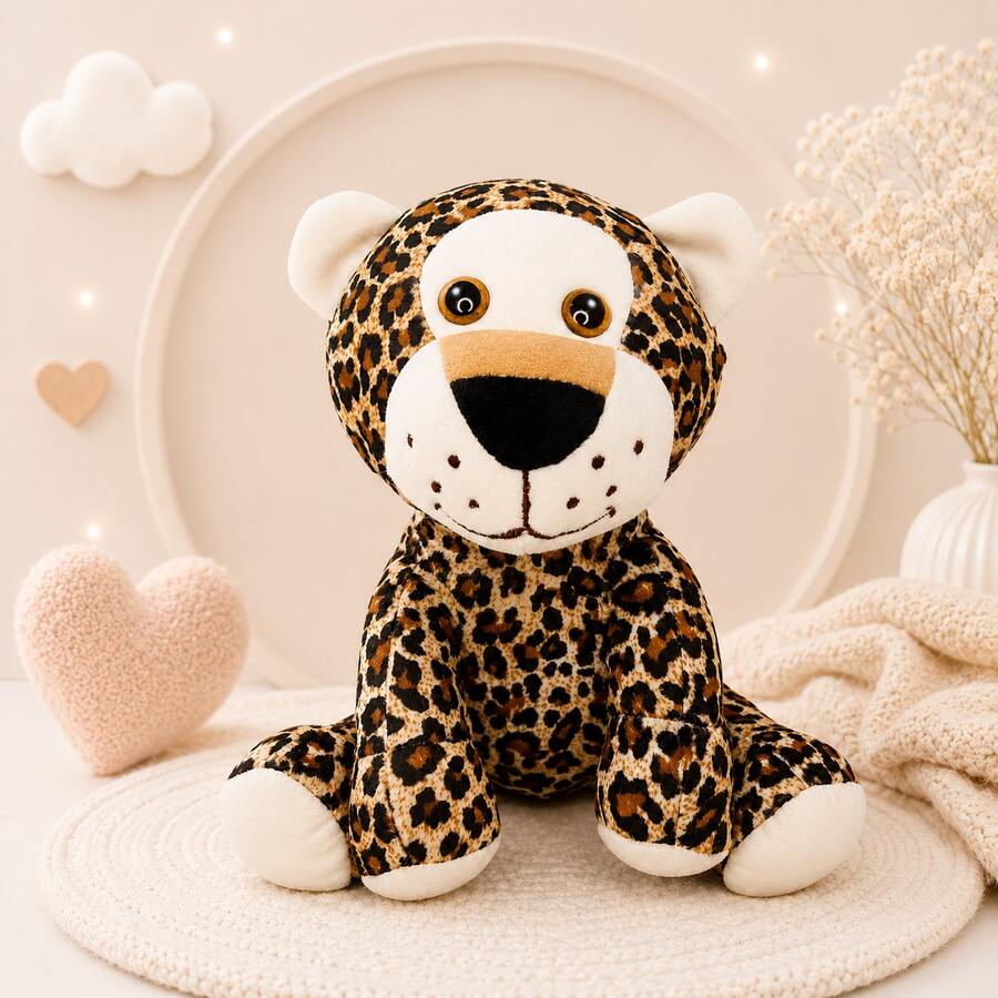 Bichinhos de Pelúcia Safari 30cm Animais da Selva Toque Macio