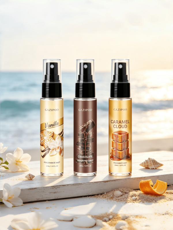 1pc 30ml Fragrance Spray, Vanilla Caramel Chocolate Candy Scent, Long-Lasting Air Freshener, Fresh And Charming Aroma, Home, Office, Car And Travel Deodorizer, Portable Fragrance Spray, Ideal Gift For Family And Friends