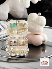 7-Compartment Floral Pattern Pill Box - Portable Medication Storage Container - Suitable For Elderly And Busy People - Perfect For Travel And Home Use - Ideal Gift For Family And Friends - Multicolor - View 6