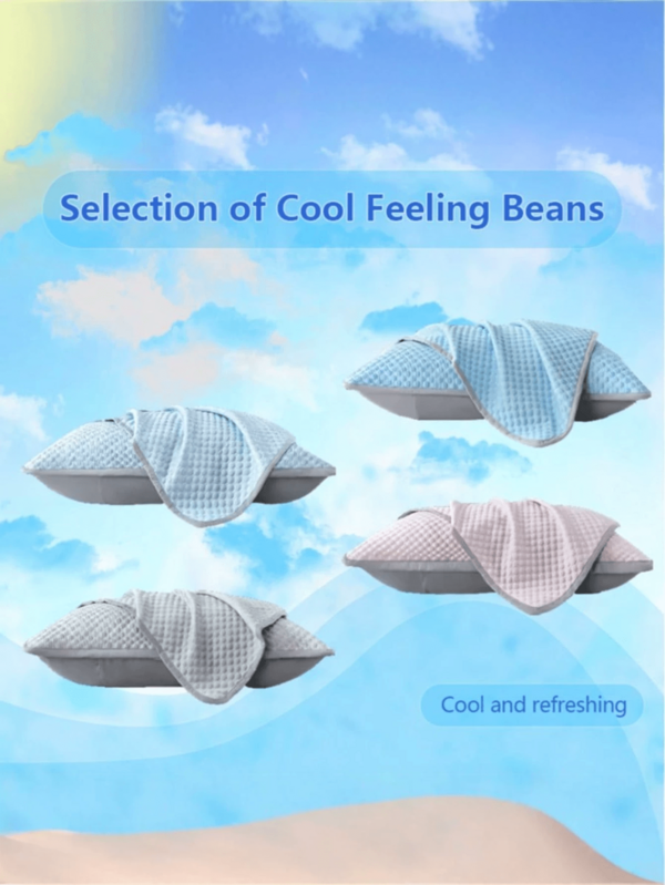 1pc Ice Silk Pillowcase, Quick-Drying And Breathable, Suitable For Beach Mats, Bedding, Ideal For People Who Feel Hot, Summer Travel Bedroom Essential, Breathable Design, Suitable For People Prone To Heatstroke