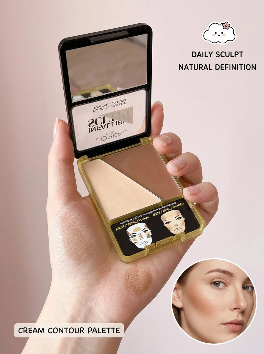 L'Oreal Infallible Sculpt Contouring Palette 03 Medium Dark Makeup Bronzer 10g 定妆古铜色 巧克力棕褐色 深棕色 顺滑配方 女朋友 妻子 母亲 朋友 生日 毕业派对 旅行 露营 户外 学校 校园旅行 节日 周年纪念 秋季 万圣节 秋季妆容 欧莱雅 韩式妆容 清爽透亮 肌肤 简约时尚 - 03 中深色 - 查看 1