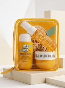 Sol de Janeiro Bum Bum Jet 三件套（乳霜 50ml+沐浴露 90ml+身体喷雾 30ml）男女通用身体护理套装 1.7oz/50ml+3oz/90ml+1oz/30ml 紧致-弹性 清洁-滋养 持久留香 适合旅行 多种护理 女朋友 妻子 母亲 朋友 男朋友 丈夫 父亲 兄弟 生日 毕业派对 旅行 露营 户外 学校 校园旅行 节日 夏季 秋季 秋季 夏季精选 夏季必备品 夏季经典 轻松优雅 - 彩色 - 查看 1
