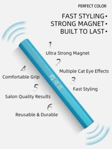 PERFECT COLOR 120mm Cat Eye Nail Magnet, Ultra Strong Magnetic Nail Tool For Cat Eye Gel Polish, Hexagonal Dual-End Design, Fast Magnetic Effect For DIY & Salon Nail Art - Multicolor - View 5