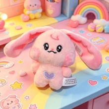 DELUSTA Cute Idol Cartoon Doll Keychain, Mini Stuffed Plush Figure Bag Pendant, Collectible Backpack Charm Accessory, Birthday Holiday Gift For Girls - Multicolor - View 16