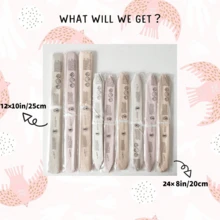 9/18/27/36件鄉村風灰色粉色毛球花，波希米亞復古派對裝飾，適用生日、新娘婚前派對、婚禮 - 多色 - 查看 7