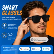 SENBONO Smart AI Glasses: Real-Time Translation, Hands-Free Calling & Voice Assistant. Stylish Bluetooth Audio Eyewear With Hall Effect Sensor & Easy Volume Control - View 4