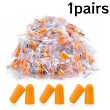 1/510/20 Pairs Soft Orange Foam Earplugs, Conical Travel Sleep Noise Reduction Earplugs, Noise Isolation Ear Protection - View 10