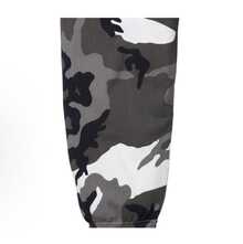 Supreme Satin Applique Hoodie FW24 | Premium Heavyweight Crossgrain Fleece Hoodie, Streetwear Layering Set For Men & Women - Camouflage Gray Sweatpant - 查看 5