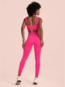 Women's Academia Butt-Lifting High-Compression Training Leggings - Magenta - 5780 - View 7