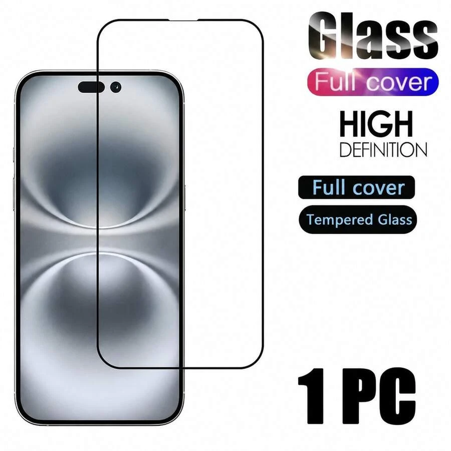 CASECOPS 1Pack Anti-Dust High-Definition Phone Screen Protector, High Transparency And Clarity, Business Style, 9H Tempered Glass Film, Indoor And Outdoor Use, Holiday Gift, High-Quality Cell Phone Accessories, Compatible With 18 Pro/18 Pro Max/17/17 Pro/17 Pro Max/16 Pro Max/16/16 Pro/16 Plus/15 Pro Max/15/15 Pro/15 Plus/14 Pro/14/14 Pro Max/14 Plus/13/12/11 Series, Compatible Phone Cases - 1 Pack - View 1
