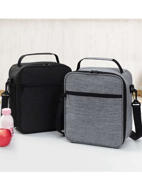 1 Oxford Cloth Business Insulated Tote Bag, Bento Insulated Bag, Portable Lunch Bag, Ice Pack, Large Capacity