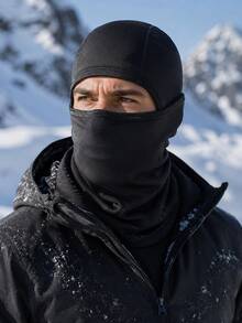 1-5pcs Fleece Lined Warm Headwear, Windproof Cold-Resistant Full Face Winter Ski Mask, Warm Neck Guard Headwear, Suitable For Snowboarding, Skiing, Motorcycle Riding In Cold Weather - Multicolor - View 7