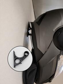 Gantungan Helm Motor yang Dipasang di Dinding, Gantungan Helm Desain Berongga Gaya Balap, Stand Pajangan Helm Tugas Berat yang Dipasang dengan Sekrup, Gantungan Serbaguna untuk Jaket, Kunci, Sarung Tangan, Organizer Penyimpanan Helm di Pintu Masuk Garasi, Cocok untuk Pengendara Motor - A - View 1