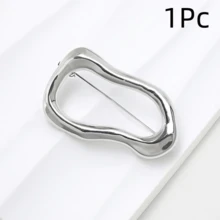 1Pc/2/3Pcs Vintage Geometric Asymmetric Shape Brooch, European And American Style Suitable For Party, Banquet, Vacation, Daily Wear, Suit And Coat Decoration - Multicolor - View 17