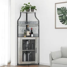 Kselythan Corner Shelves - Grey - View 2