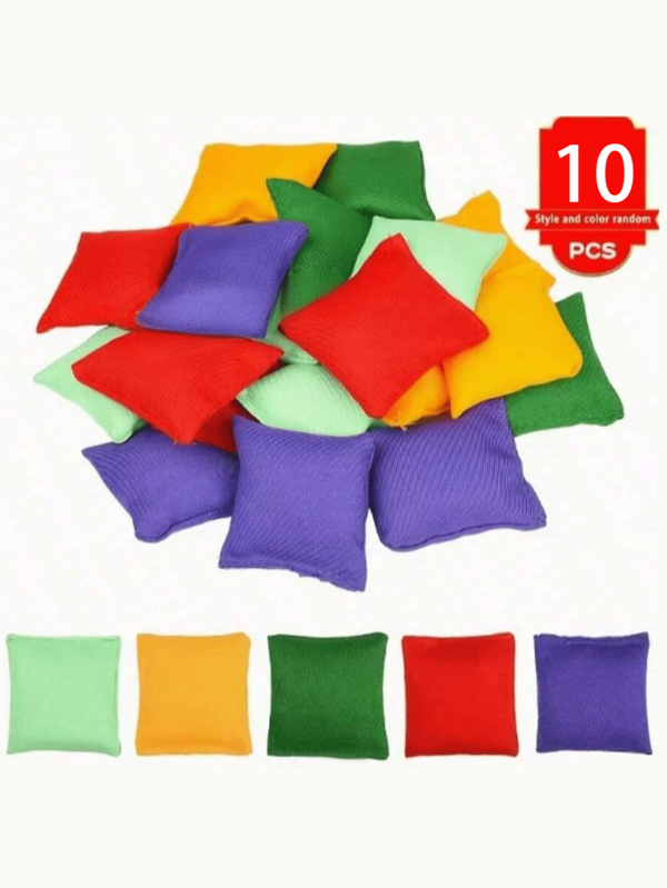 1/5/10 buah Bean Bag Nylon, Perlengkapan Hiburan, Bean Bag Berwarna-warni Kapasitas Besar, Ukuran Kecil, Cocok untuk Dilempar, Ideal untuk Pesta Liburan, Aktivitas Hiburan, Olahraga dan Kebugaran Luar Ruangan, Penggunaan Hiburan Luar Ruangan Multifungsi