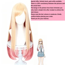 Blonde To Pink Gradient Long Cosplay Wig, Suitable For Anime Character Roleplay Costumes, Halloween, Comic Conventions, Etc. - Gold - View 9