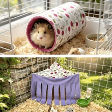 Hamster And Guinea Pig Tunnel, Small Pet Tunnel And Pipe, Soft Wool Small Animal Tunnel Tube And Mat As Well As Corner Hideout Cage Accessories, Suitable For Guinea Pigs, Rabbits, Ferrets, Chinchillas, Hedgehogs, Etc. - View 10