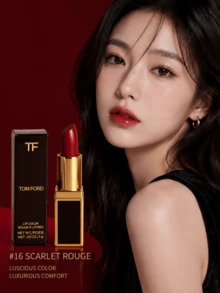 Tom Ford TF黑管唇膏,#16 SCARLET ROUGE,1g,質地水潤，不拔乾，顯白提氣色,適合自然黃皮，日常通勤、約會 - 16 SCARLET ROUGE-1g - 查看 3