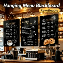 1 SET Of 10PCS Acrylic Message Board Wall-Mounted Small Blackboard, Erasable Menu Display Sign, Advertisement Board, Milk Tea And Coffee Shop Price List, Home Decoration Board - Mounting Plate - View 3