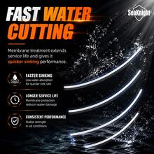 خيط صيد سمك نايلون SeaKnight 500m Colormax بقوة 6–35LB من مادة NT10، قوة عالية وذاكرة منخفضة، لصيد سمك الكارب - أبيض - أبيض - مشاهدة 7