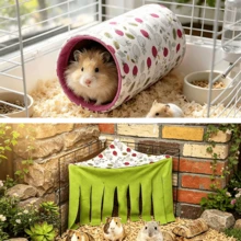 Hamster And Guinea Pig Tunnel, Small Pet Tunnel And Pipe, Soft Wool Small Animal Tunnel Tube And Mat As Well As Corner Hideout Cage Accessories, Suitable For Guinea Pigs, Rabbits, Ferrets, Chinchillas, Hedgehogs, Etc. - View 45