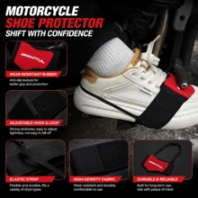 Motorcycle Gear Shift Pad, Rubber Foot Peg Decor Pad For Motorcycle Riding - A - View 6
