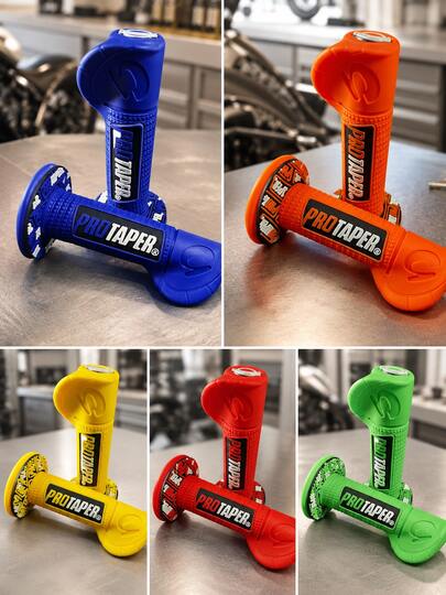 Universal Motorcycle Handlebar Grips, Anti-Slip Soft Rubber Throttle Grips, Suitable For Dirt Bikes, Pit Bikes, Off-Road Motorcycles, Endurance Racing Bikes, ATV, UTV And Scooters, Off-Road Racing Motorcycle Accessories, Motorcycle Gear, Motorcycle Parts