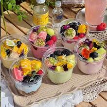 10/50 Covered Cake Mugs, Reusable Transparent Cake Preservation Box, No Hole Dome Cake/Dessert Cup, Suitable For Cakes, Mousse, Milkshakes, Yogurt, Ice Cream Cakes, Fruit Pudding - View 9