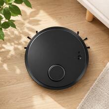Aspiradora Robot Inteligente 2400mAh Máquina de Limpieza del Hogar Aspiradora Fregona Todo en Uno Barredora - Negro - Ver 6