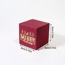 5/10pcs Mini Christmas Gift Boxes With Ribbon - Festive Red & Green "Christmas" Design, Suitable For Candy, Chocolate And Small Gifts - Ideal For Holiday Decor, Party Favors And Christmas Stocking Stuffers - Multicolor - View 5