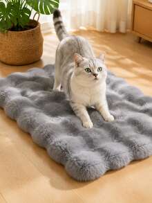 1pc Soft Plush Pet Bed Mat, Warm & Durable Sleep Pad For Autumn/Winter, Reusable Comfortable Sleeping Blanket, Cute Single Floor Mat, Suitable For Small, Medium, Large Dogs & Cats, Indoor Pet Sleeping Supplies - Multicolor - View 6