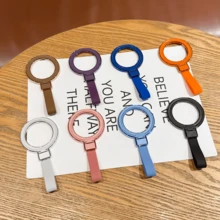 Mobile Phone Holder Portable Handheld Magnetic Support Desktop Model Adhesive Multi-Function Ring Universal Stand For Pho - Multicolor - View 4