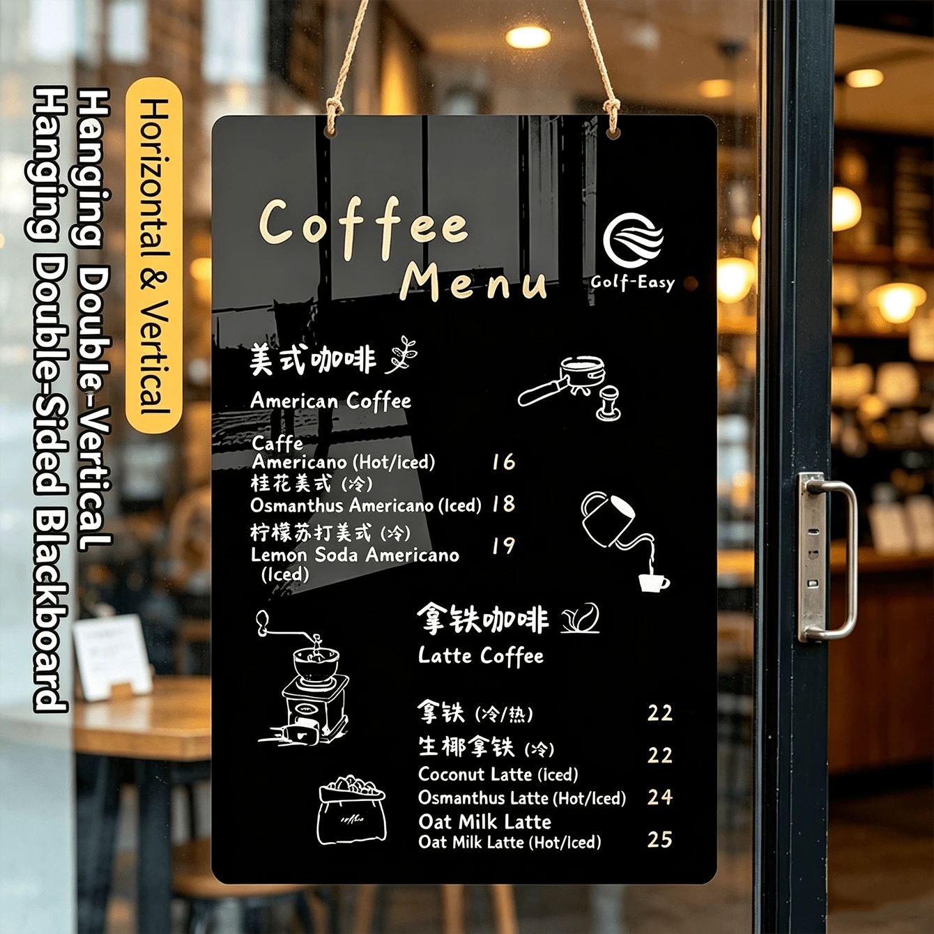 1 SET Of 10PCS Acrylic Message Board Wall-Mounted Small Blackboard, Erasable Menu Display Sign, Advertisement Board, Milk Tea And Coffee Shop Price List, Home Decoration Board - Mounting Plate - View 1