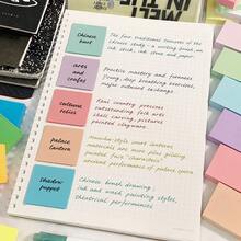 Conjunto de Notas Adesivas Cor Macaron, Bloco de Notas Quadrado Colorido, 50 Folhas por Cor, Notas Adesivas Autoadesivas e Escrevíveis, Marcadores de Página Removíveis, Adequado para Escola, Escritório, Estudo, Planejamento, Papelaria, Volta às Aulas - Tamanho Único - Visão 2