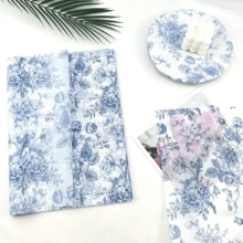 50 Sheets Blue Floral Tissue Gift Wrapping Paper - 14x20 Inch Chinoiserie Vintage Blue & White Peony Rose Design, High-Quality Durable Paper For Birthdays, Weddings, Parties, DIY Crafts, Bouquet Wrapping Paper, Special Occasion Decor, - Multicolor - View 8