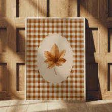 1 pieza Arte de pared de lienzo estampado vintage, decoración de hospitalidad de otoño cálido, estampado artístico de hojas, decoración de pared de estilo campestre de otoño, decoración de hospitalidad de otoño, patrón de Halloween, estilo pastoral vintage, opciones enmarcadas y sin enmarcar, tema de otoño, decoración del hogar, decoración interior - A - Ver 2