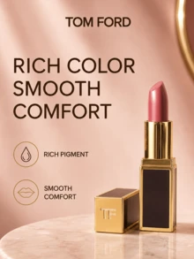 Tom Ford Black Tube Lipstick, #19 RUNWAY ROSE, 1g, Hydrating Texture, Non-Drying, Brightens Complexion, Suitable For Natural Fair Skin, Daily Commute, Dating - #19 RUNWAY ROSE-1g - View 9