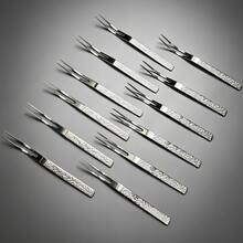 1/6/12pcs 304 Stainless Steel Fork Set, Polished Surface Tableware, Includes Small Forks And Fruit Forks, Suitable For Home, Restaurant, Kitchen, Daily Dining, Birthday Party And Holiday Gathering - Light Grey - View 11