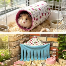Hamster And Guinea Pig Tunnel, Small Pet Tunnel And Pipe, Soft Wool Small Animal Tunnel Tube And Mat As Well As Corner Hideout Cage Accessories, Suitable For Guinea Pigs, Rabbits, Ferrets, Chinchillas, Hedgehogs, Etc. - View 36