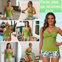Women Bikini Sets - Green - View 10