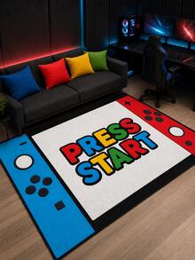 1pc Game-Themed Rug Is Perfect For Game Enthusiasts' Home Decor Living Room And Bedroom It Features Soft Skin-Friendly Plush Comes In Multiple Sizes Is Fluffy And Comfortable And Is Washable - Multicolor - View 10