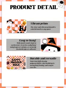 2 Peças - Banner de Bottom de Halloween de Verão - Decoração Feliz de Halloween de Verão, Tamanho Grande, 150*100cm, Halloween de Verão, Decoração de Festa de Halloween de Verão, Bottom Suspenso de Halloween de Verão, Adereço de Bottom de Fotografia, Decoração de Bottom de Cabine de Fotos de Festa de Halloween de Verão Interna/Externa, Festa de Aniversário na Piscina (Multicolorido) - Multicolorido - Visão 4
