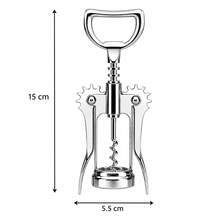 Stainless Steel Multifunctional Corkscrew | Manual Bottle Opener | Parties, Graduations, Weddings - View 2